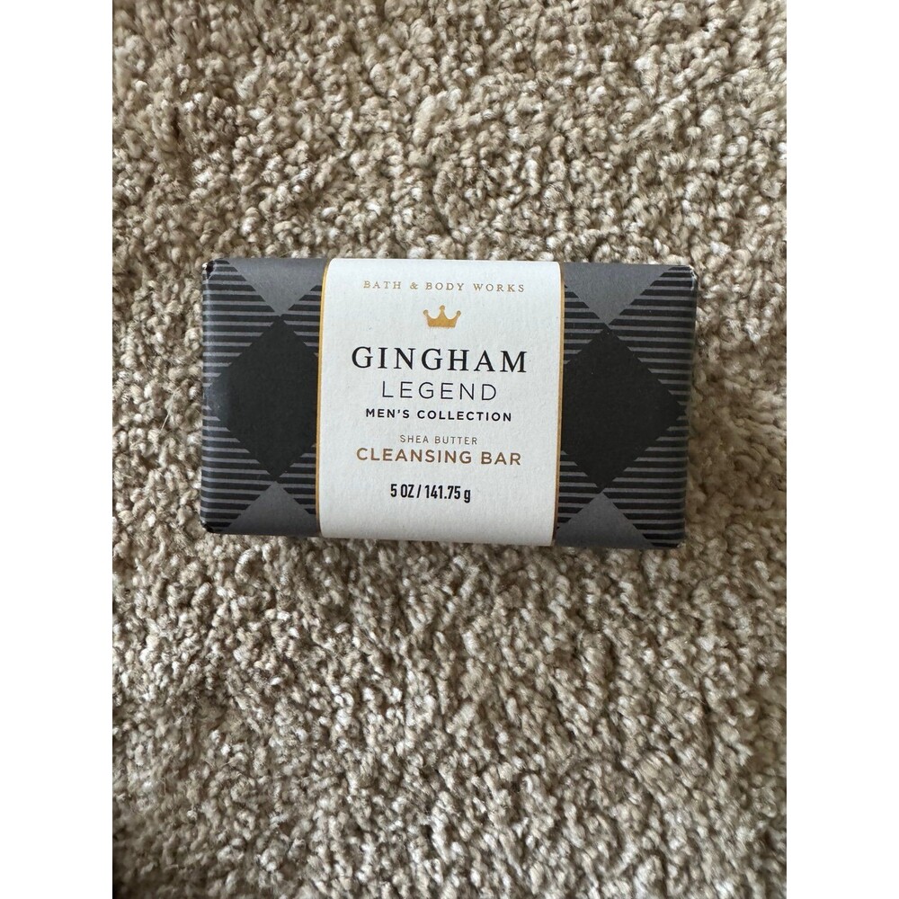 Bath and Body Works Gingham Legend Shea Butter Cleansing Bar Rare Discontinued